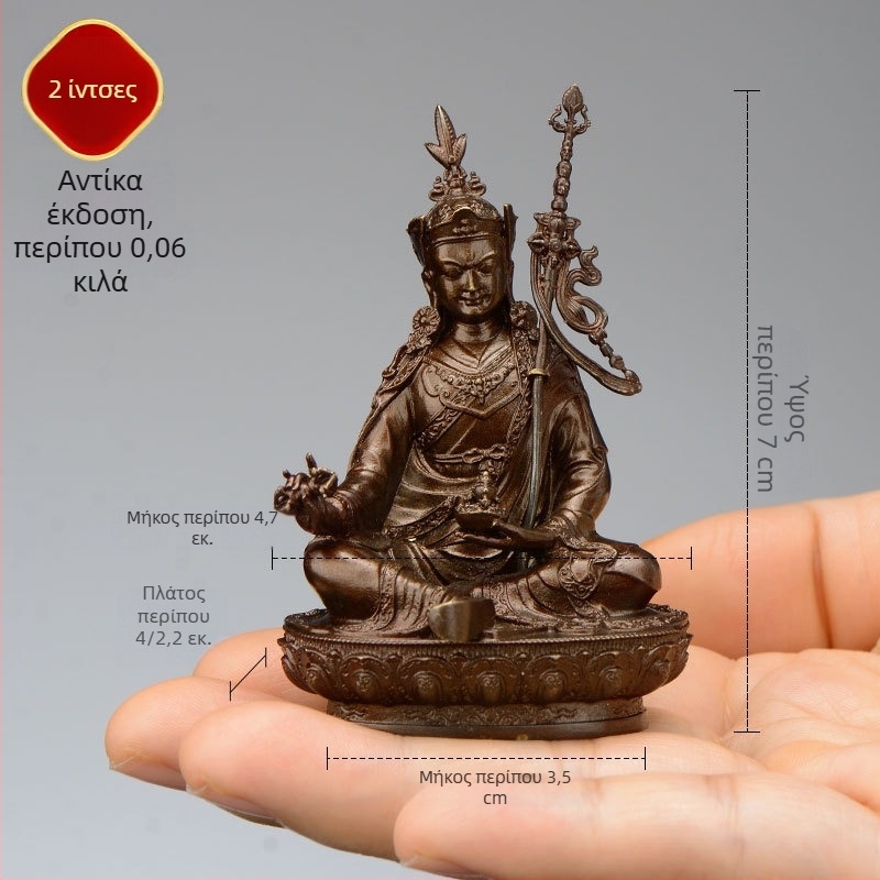 Ολόχρυσα χαλκόειδη αγαλματάκια Padmasambhava, Bhaisajyaguru, Green Tara, Manjushri, Shakyamuni Buddha, Amitabha και Yellow Dzambhala για προσωπική χρήση