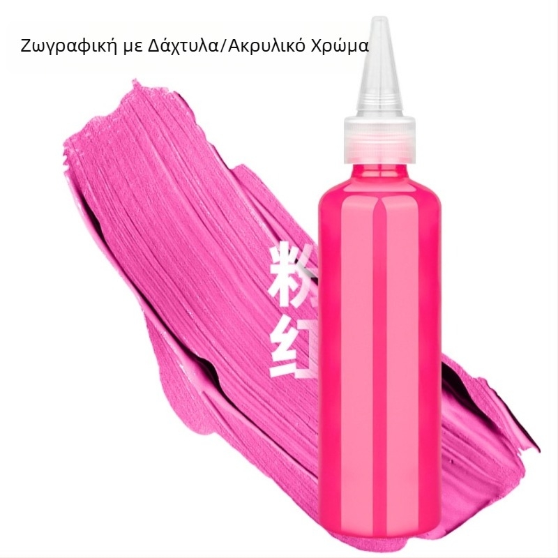 Παιδικό σετ μπογιών για δάχτυλα 100 ml, πλένονται εύκολα, γκουάς, ακουαρέλα και ακρυλικά χρώματα για ζωγραφική