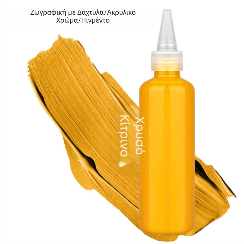Παιδικό σετ μπογιών για δάχτυλα 100 ml, πλένονται εύκολα, γκουάς, ακουαρέλα και ακρυλικά χρώματα για ζωγραφική