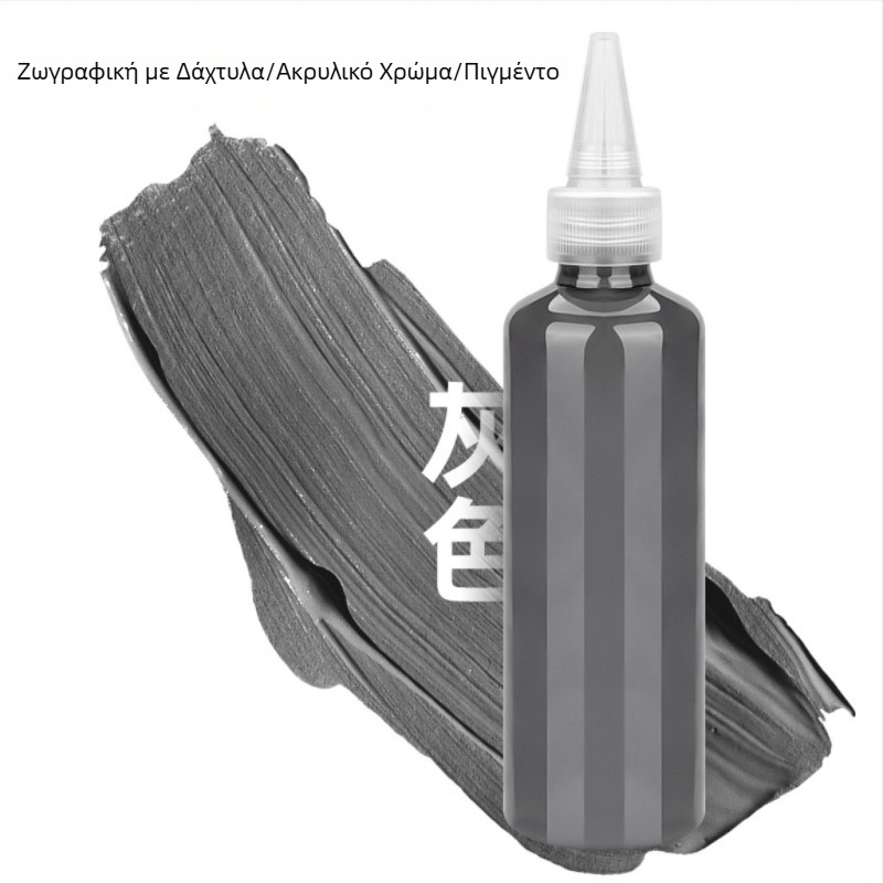 Παιδικό σετ μπογιών για δάχτυλα 100 ml, πλένονται εύκολα, γκουάς, ακουαρέλα και ακρυλικά χρώματα για ζωγραφική