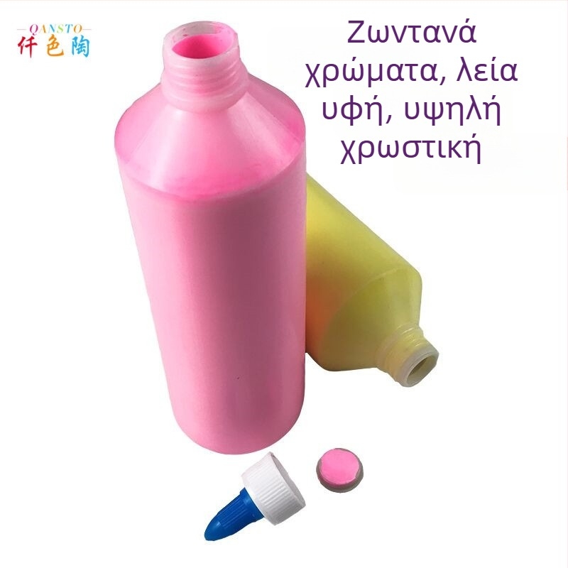Σετ ακρυλικά χρώματα 24 χρωμάτων για βαφή με δάχτυλα και τοιχογραφίες — αρχάριοι