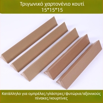 Τρίγωνικό χαρτόκουτο 15×15 cm, για μακροχρόνια συσκευασία