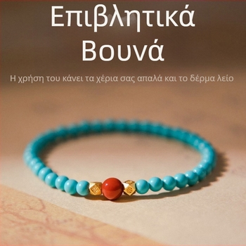 2025 Νέα βραχιόλι τιρκουάζ με φυσικό νότιο κόκκινο ορυκτό τιρκουάζ, ελαφρύ πολυτελές σχέδιο για γυναίκες