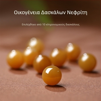Φυσικό βραχιόλι από νεφρίτη για γυναίκες, νέος κινεζικός στυλ, για το έτος γέννησης, ασφάλεια και εύνοια, κίτρινο βραχιόλι με χάντρες