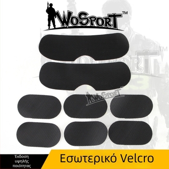 Wosport Αξεσουάρ Τακτικής Κράνας με Υψηλής Ποιότητας Εσωτερικό Velcro