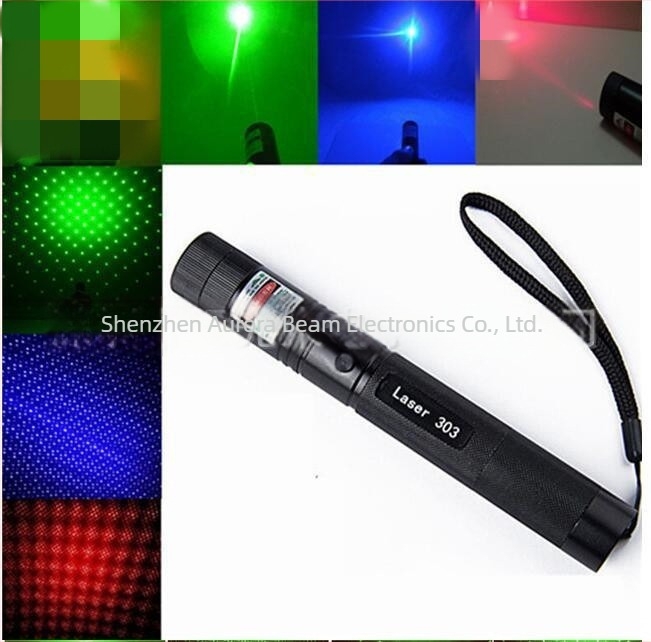 303USB λέιζερ δείκτης με κόκκινο, πράσινο, μπλε και πορφυρό χρώμα – εφέ αστρικού ουρανού με ένα σημείο, μακρινή εμβέλεια, επαναφορτιζόμενος φωτισμός
