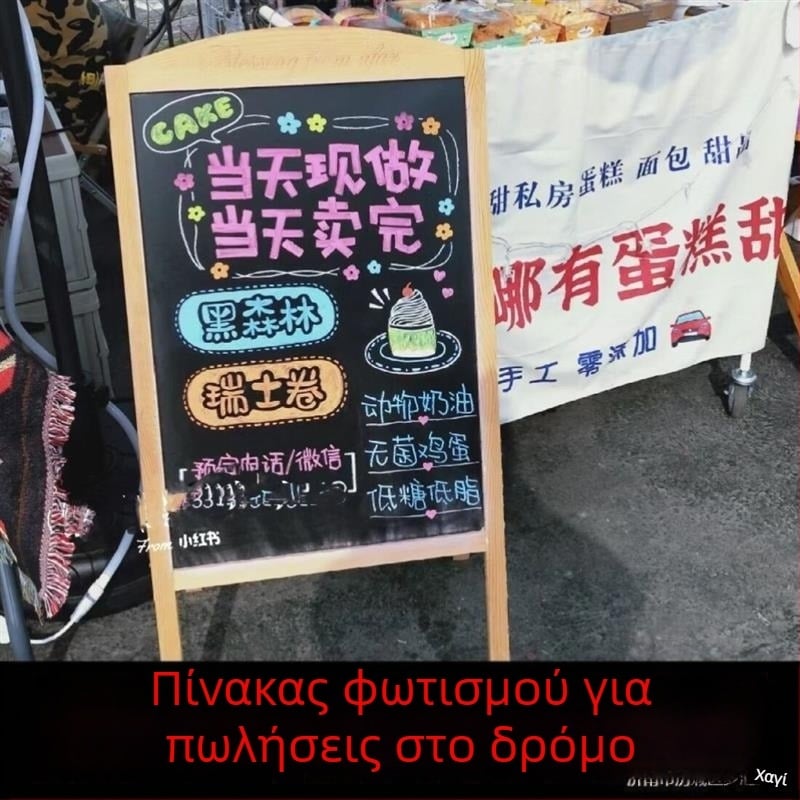 LED Πίνακας Γραφής, Μικρός Μαυροπίνακας με Φθορίζουσα Διαφημιστική Εμφάνιση, Τιμές και Χειρόγραφο Μενού για Σταντ Νυχτερινής Αγοράς