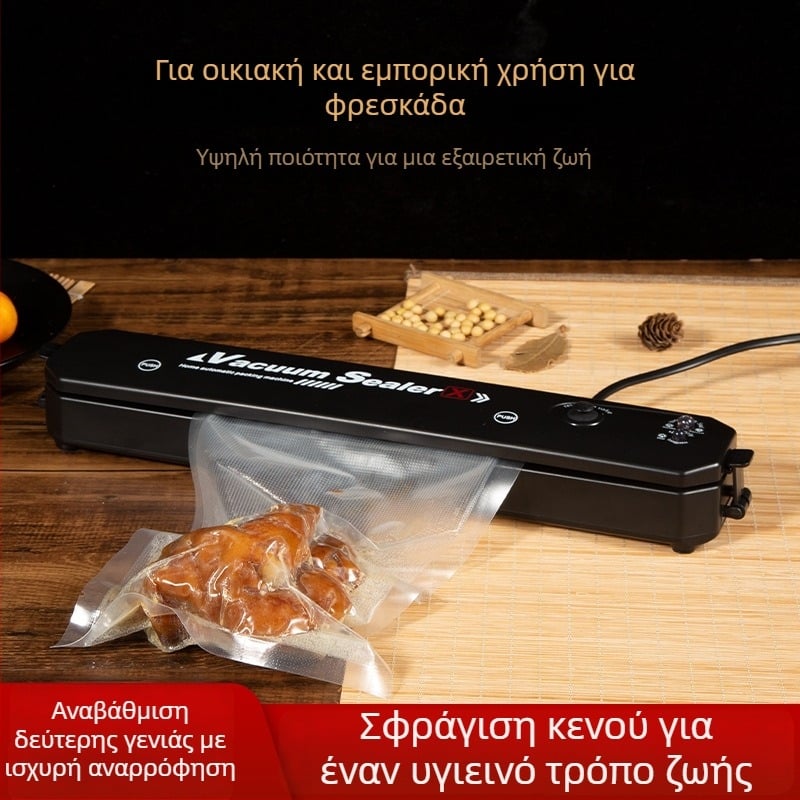 Μίνι φορητή αυτοματοποιημένη μηχανή σφράγισης κενού για τη συσκευασία τροφίμων