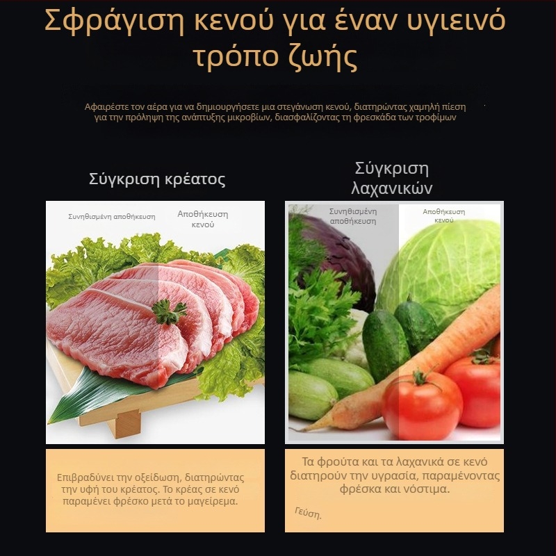 Μίνι φορητή αυτοματοποιημένη μηχανή σφράγισης κενού για τη συσκευασία τροφίμων