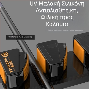 Διάταξη καλαμιών κατασκήνωσης με γρήγορη απελευθέρωση, τοίχος χωρίς διάτρηση, κλιπ στερέωσης καλαμιών, αποθήκευση εξοπλισμού ψαρέματος