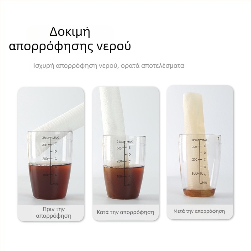 Ρόλος χαρτιού κουζίνας μιας χρήσης για πλύσιμο πιάτων, βρεγμένο και στεγνό καθάρισμα, παχύτερο
