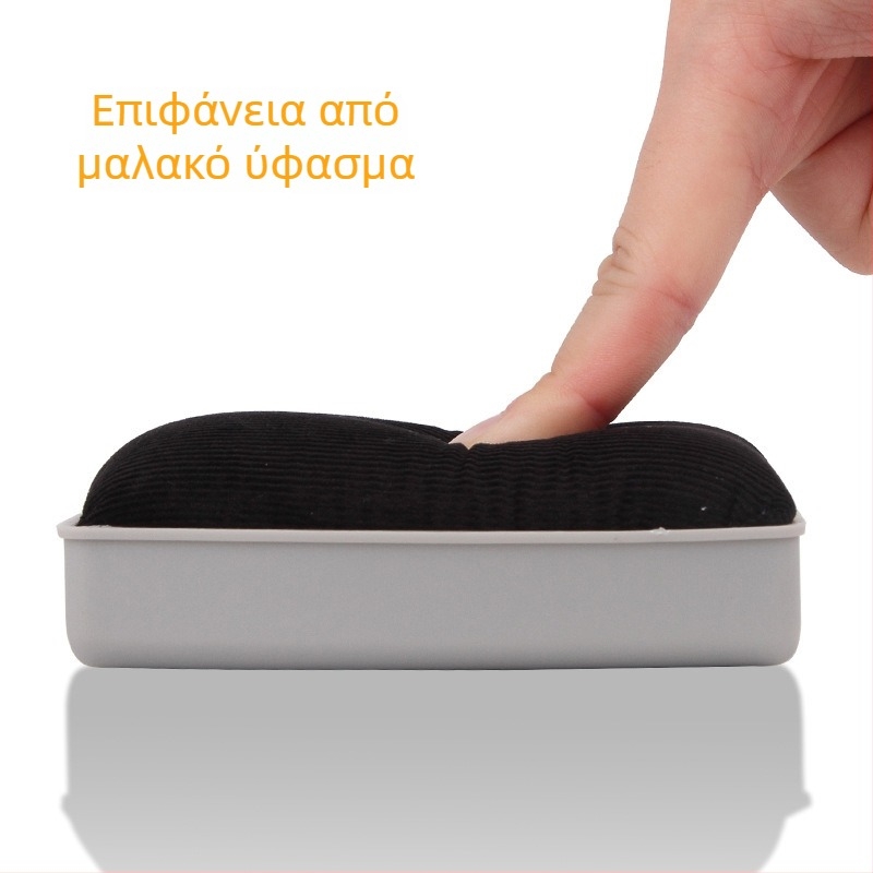 Μεγάλος μαγνητικός σβήστηρας λευκής επιφάνειας 99364 με βελούδινη επιφάνεια, σβήστρα για μαυροπίνακα και για πίνακα ζωγραφικής, μαγνητικός σβήστηρας για πράσινους πίνακες