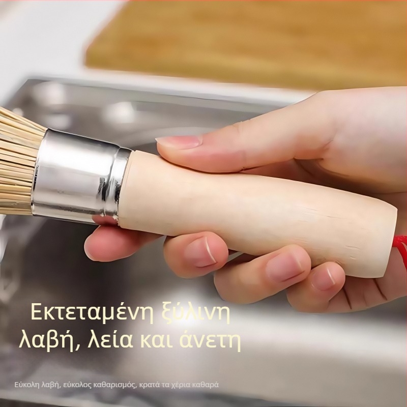 Παλιομοδίτικη φυσική βούρτσα μπαμπού για πλύσιμο κατσαρολών και πιάτων, ανθεκτική κουζίνας για καθαρισμό