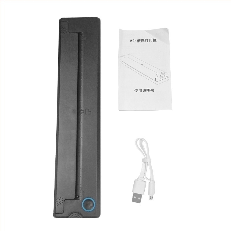 Α4 Bluetooth θερμικός εκτυπωτής, μικρός φορητός χωρίς μελάνι για οικιακή και επαγγελματική χρήση