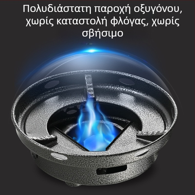 Στερερός καυστήρας αλκοόλης για μαγείρεμα με μικρό κατσαρολάκι, εστιατορική χρήση, βάση από ανοξείδωτο ατσάλι