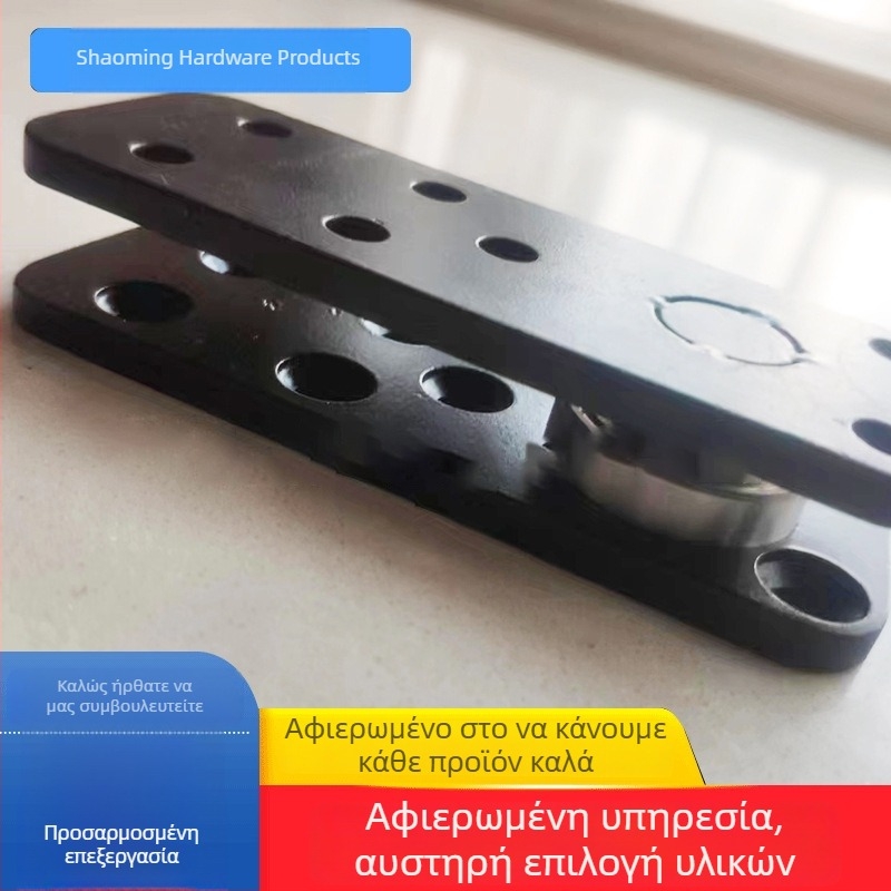 Μεντεσές ντουλαπιού για ξύλινες πόρτες, μαύρης επιφάνειας, από χάλυβα 45, σε διάφορα μεγέθη