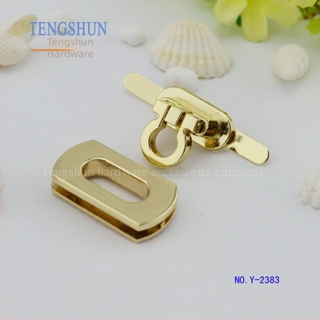 Κλειδαριά αποσκευών Tengshun Hardware, κράμα ψευδάργύρου, μοντέλο Y-2383, ανοιχτό χρυσό