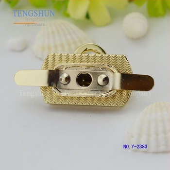 Κλειδαριά αποσκευών Tengshun Hardware, κράμα ψευδάργύρου, μοντέλο Y-2383, ανοιχτό χρυσό