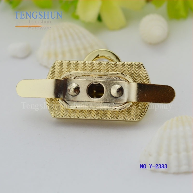 Κλειδαριά αποσκευών Tengshun Hardware, κράμα ψευδάργύρου, μοντέλο Y-2383, ανοιχτό χρυσό