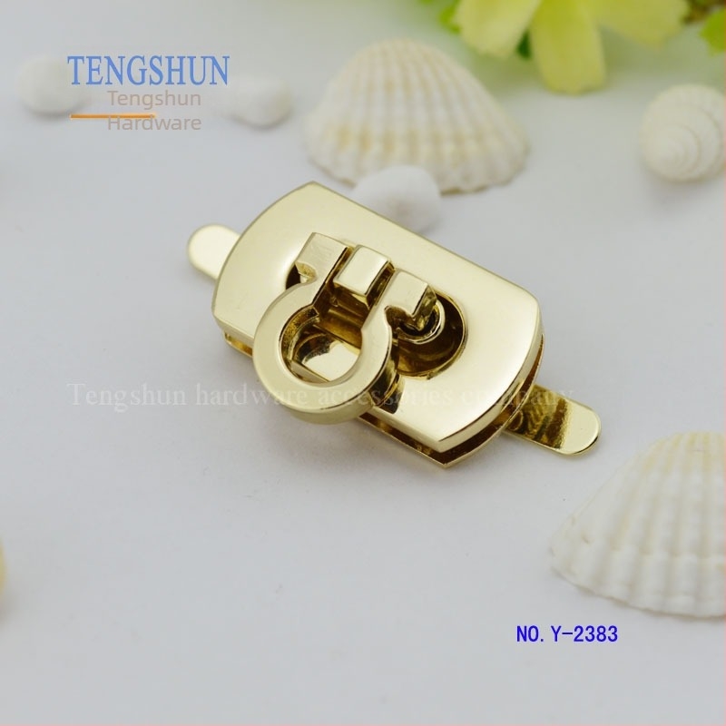 Κλειδαριά αποσκευών Tengshun Hardware, κράμα ψευδάργύρου, μοντέλο Y-2383, ανοιχτό χρυσό