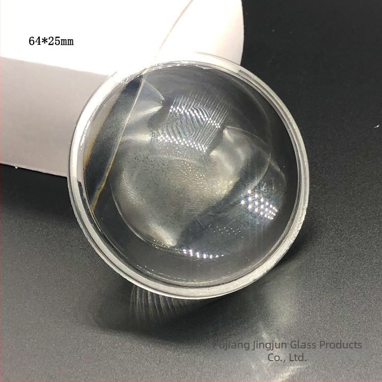 LED δρόμου με γυάλινο φακό 64x23 мм, COB οπτικός φακός, borosilikat γυαλί 3.3, ρυθμιζόμενη δέσμη 60–120°