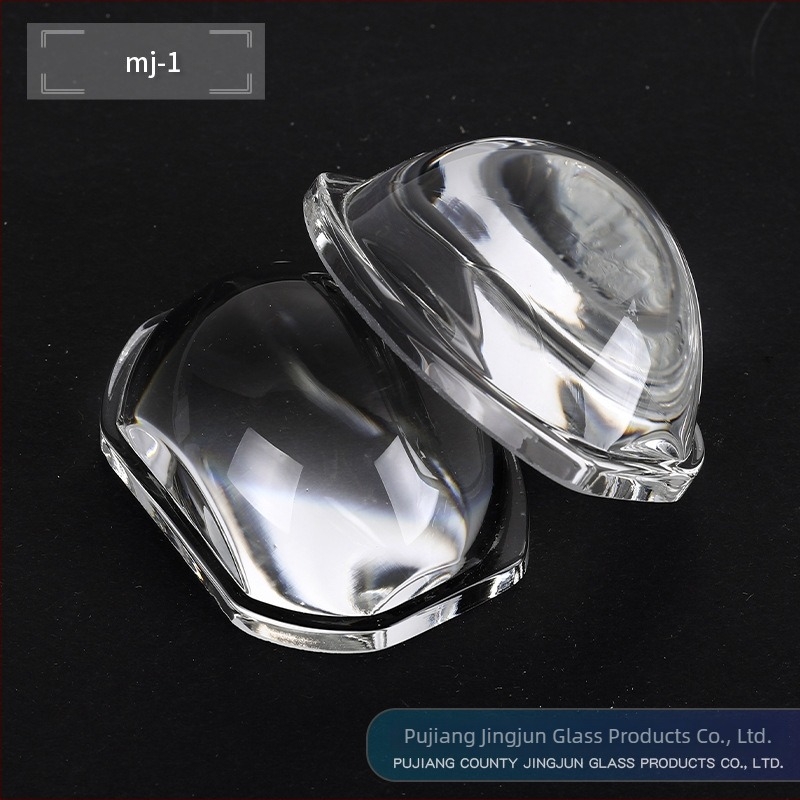 LED φως μοτοσικλέτας με γυάλινο φακό από borosilicate γυαλί, 47×36 mm