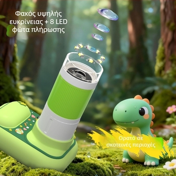 Παιδική κάμερα 2,4 ιντσών για εξωτερική εξερεύνηση και μικροσκόπιο – Εκπαιδευτικό επιστημονικό παιχνίδι