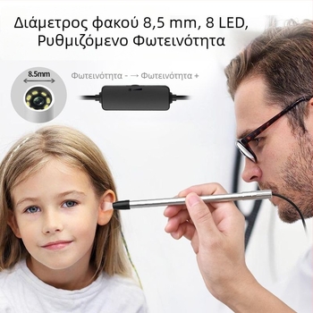 USB Type-C ηλεκτρονικό ενδοσκόπιο για υπολογιστές και κινητές συσκευές, 1000× μεγέθυνση, 2MP HD, μικρό βιομηχανικό ενδοσκόπιο