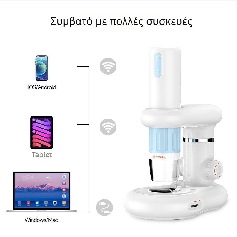 Φορητό ψηφιακό μικροσκόπιο με HD Wi‑Fi