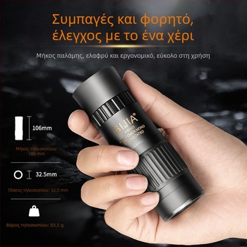 BIJIA 15-80 HD ζουμ μονόκυαλο τηλεσκόπιο με μεγάλο οφθαλμικό φακό, υψηλή ισχύς, εξωτερική χρήση, νυχτερινή όραση