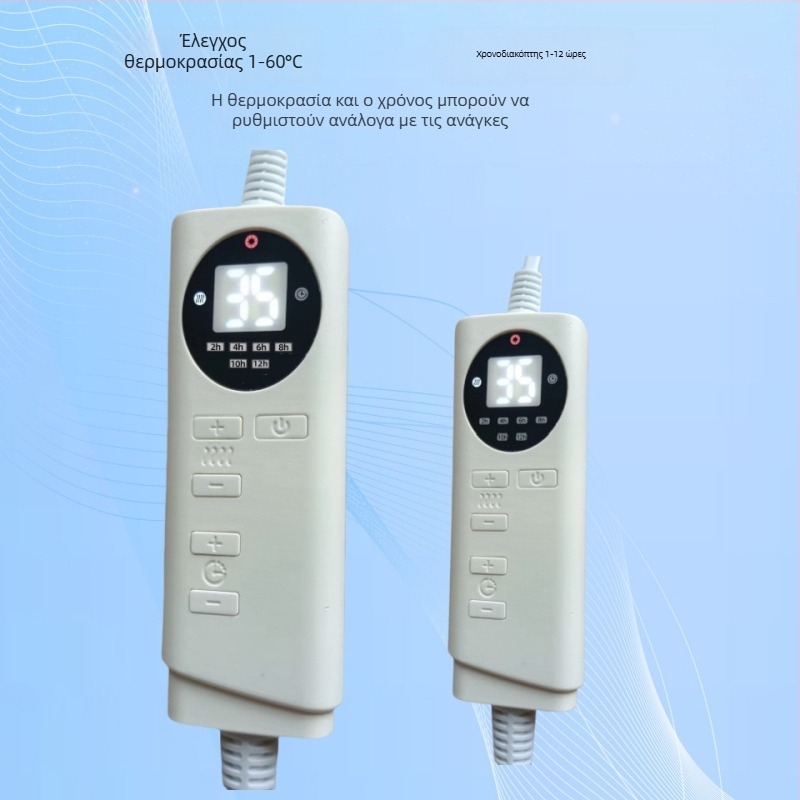 12V/24V θερμοστάτης για ηλεκτρική κουβέρτα – ρυθμιστής θερμοκρασίας για θερμαντικό μαξιλάρι με αισθητήρα, έξυπνος χρονοδιακόπτης και διακόπτης σταθερής θερμοκρασίας