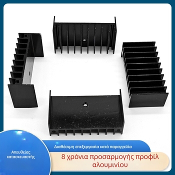 Υψηλής ακρίβειας ψύκτης θερμότητας 47×17×25, αλουμινένιος προφίλ — για LED και μητρική κάρτα