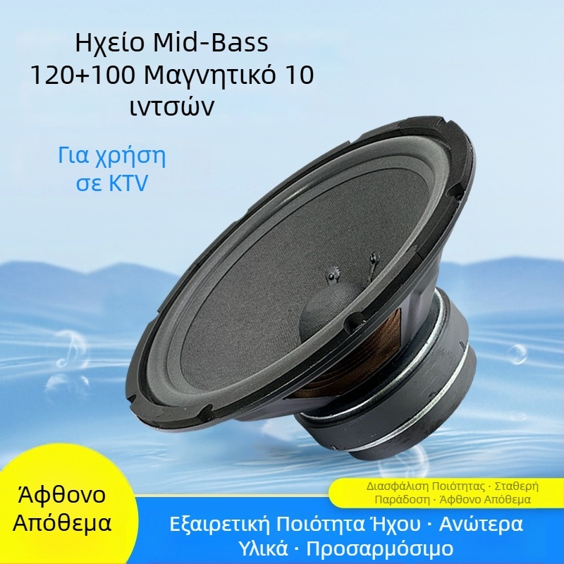 10 ιντσών μαγνητικό ΚΤV εξειδικευμένο ηχείο μεσαίου-χαμηλού ήχου, 35-core διπλού μαγνητισμού με μακρύ βήμα