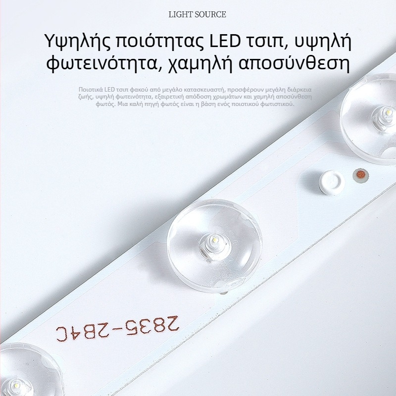 Μινιμαλιστικός εξαιρετικά λεπτός LED οροφής λαμπτήρας με τρεις προστασίες, μοντέρνος σκανδιναβικός σχεδιασμός για μπαλκόνι, διάδρομο και υπνοδωμάτιο