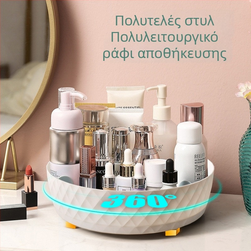 Περιστρεφόμενο ράφι μπαχαρικών κουζίνας – πολυλειτουργική αποθήκευση για σάλτσα σόγια, ξίδι, μπαχαρικά και πιάτα