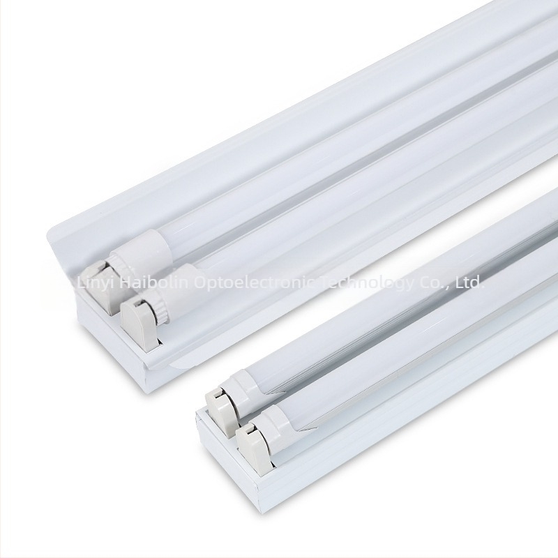 LED λάμπα σωλήνα T8 με στήριγμα, εξοικονόμηση ενέργειας, για έναν ή δύο σωλήνες, ύψος 1,2 μ., κατάλληλη για σχολεία, πάρκινγκ και εργαστήρια