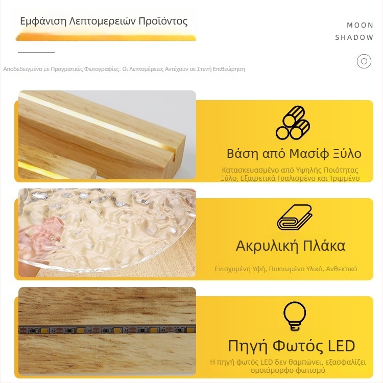 Νυχτερινό φως με ζωγραφιά λουλουδιού τουλίπας σε διαφανή ακρυλική πλάκα, DIY χειροποίητο, με εφέ κυμάτων νερού και graffiti