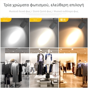 LED COB φωτιστικό γραμμής – επιφανειακά τοποθετούμενο φωτιστικό για καταστήματα, υπερ-έντονο οροφής φωτισμός για φόντο τοίχου