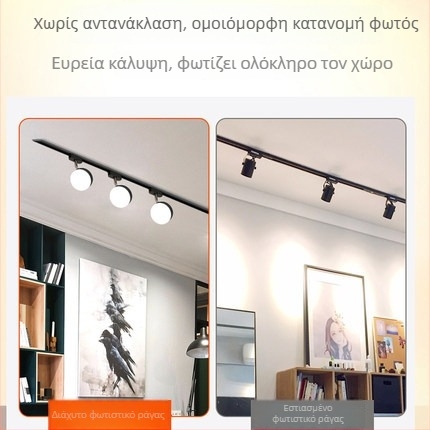LED προβολέας ράγας για καταστήματα ένδυσης και φωτισμό στούντιο