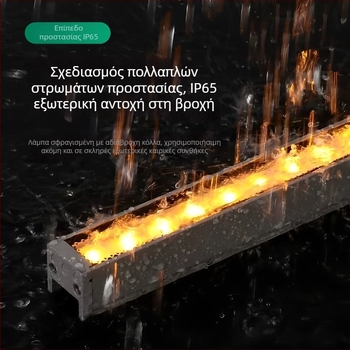LED εξωτερικό γραμμικό φωτιστικό RGB, αδιάβροχο, φωτισμός προσόψεων και κήπων, μήκος 980 mm, 48 LED, αλουμίνιο περίβλημα, ρυθμιζόμενη φωτεινότητα, 24 V