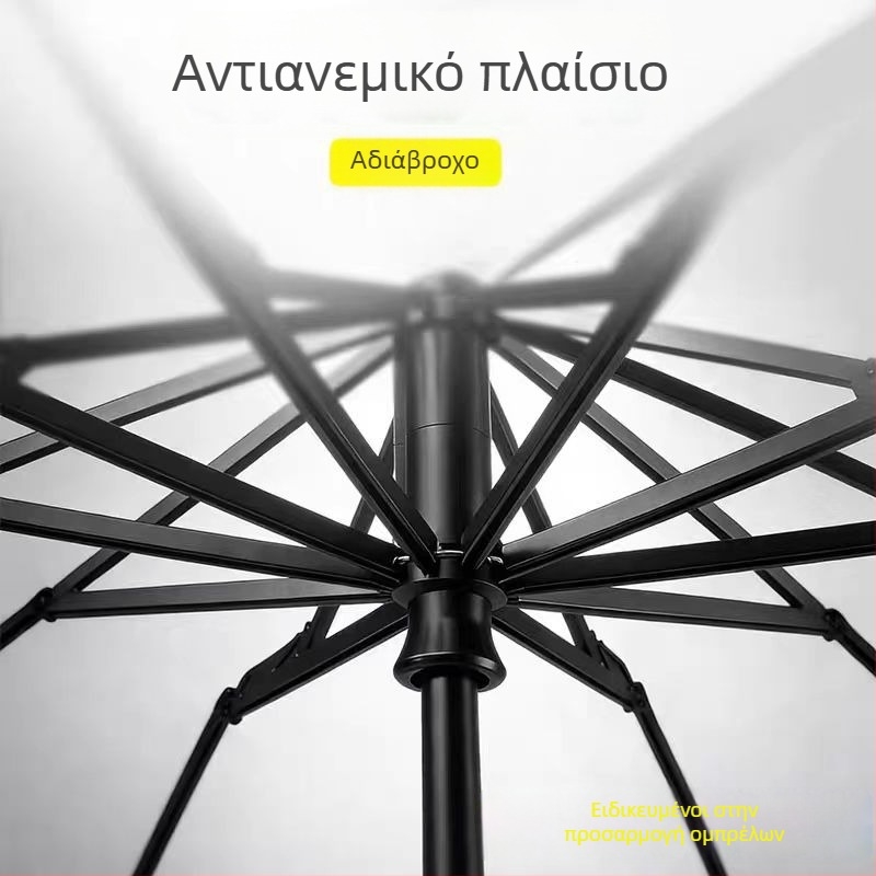 Χειροκίνητος αναδιπλούμενος ομπρέλα με εκτύπωση λογότυπου, διαφημιστικό δώρο, προστασία από ήλιο και βροχή, διπλής χρήσης ήλιος/βροχή, για επιχειρηματική χρήση