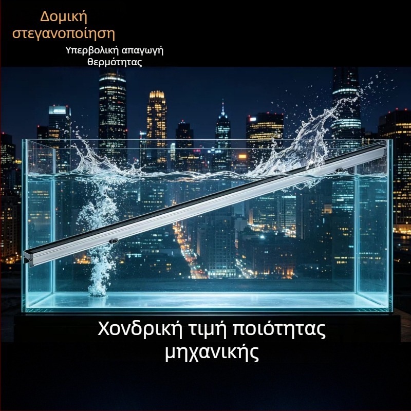 Εξωτερικά LED γραμμικά φώτα με RGB, αδιάβροχα, εξωτερικός έλεγχος, σωληνωτές λωρίδες περιγράμματος κτιρίου