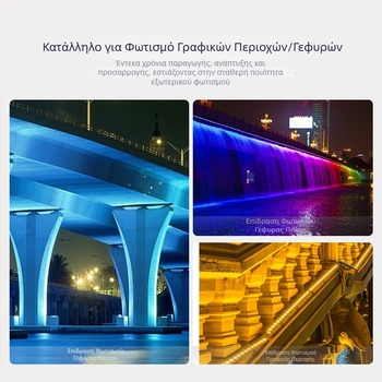 LED φωτιστικό πλύσης τοίχων εξωτερικού χώρου – γραμμικό, αδιάβροχο, για κτίρια και γέφυρες (18W/24W/36W)