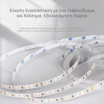 Ελαστική ταινία LED χαμηλής τάσης, 24V, 2835 SMD, 60 LED, αυτοκόλλητη οροφής
