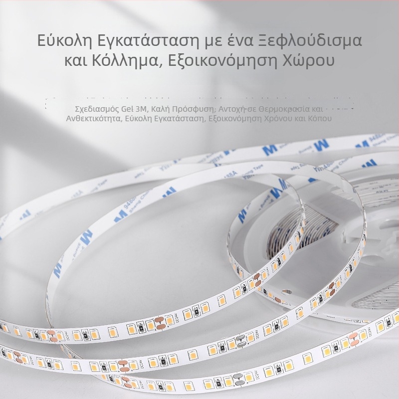 Ελαστική ταινία LED χαμηλής τάσης, 24V, 2835 SMD, 60 LED, αυτοκόλλητη οροφής