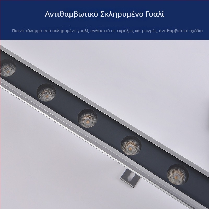 LED εξωτερικό φως προβολής τοίχου για φωτισμό κτιρίων και γεφυρών, αδιάβροχο γραμμικό φως, 24V περίγραμμα πρόσοψης κτιρίου, 18W, γωνία 30°