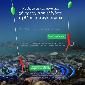 Σετ αλιείας με τεχνητές δολώματα για Carassius carassius — γνήσιο, έτοιμο προς χρήση, κιτ γραμμής με ρυθμιζόμενο πλωτήρα και επαφή με τον πυθμένα