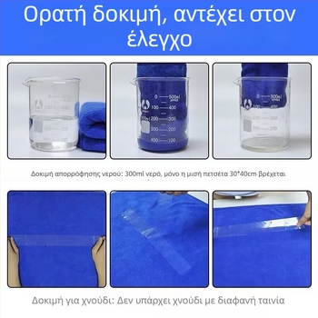 Μικροϊνές πετσέτα πλυσίματος αυτοκινήτου, παχιά, απορροφητική, χωρίς χνούδια, ασφαλής για τη βαφή – πρακτική πετσέτα περιποίησης αυτοκινήτου