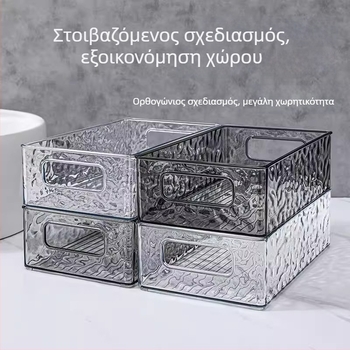 Ακρυλικός επιτραπέζιος οργανωτής καλλυντικών, περιποίησης δέρματος και σνακ – διαφανές κουτί αποθήκευσης για φοιτητικό δωμάτιο