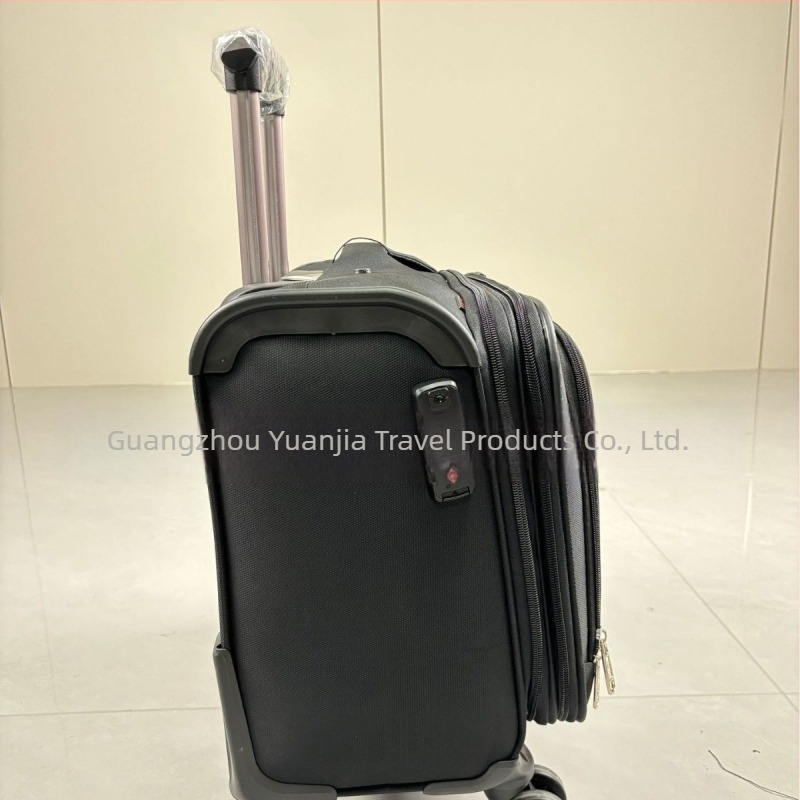16 ιντσών αποσκευή unisex με Oxford ύφασμα, τροχοί 360°, ελαφριά και αντιβακτηριακή, μπροστινό άνοιγμα, επεκτειόμενη σχεδίαση, μινιμαλιστικό ήσυχο πολυτελές